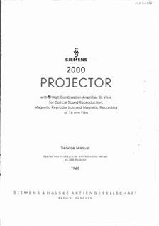Siemens 2000 manual. Camera Instructions.
